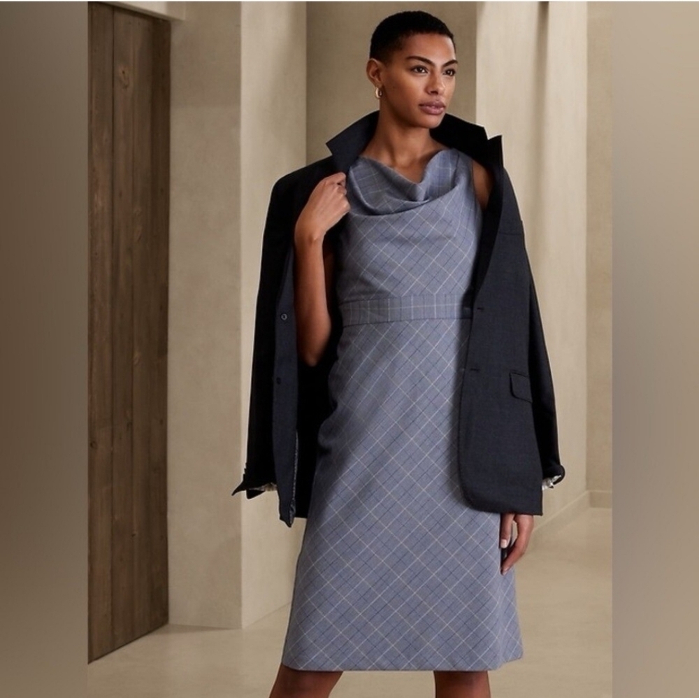 Banana Republic Cowl Neck Midi Dress